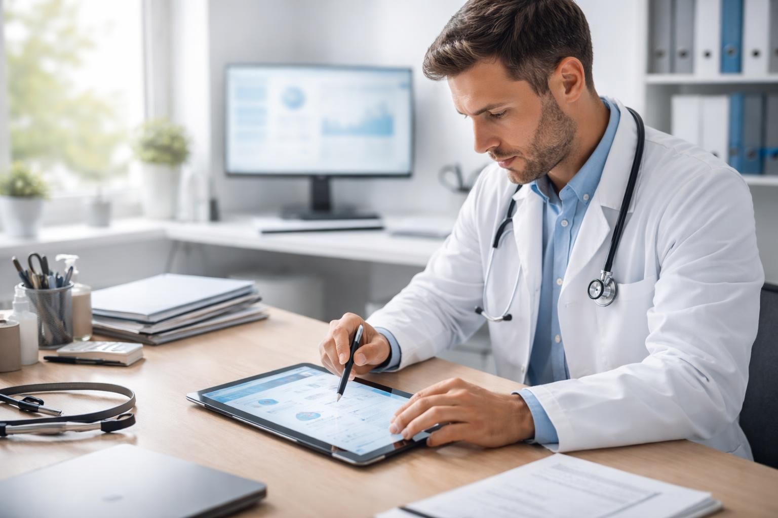 découvrez comment une tablette tactile innovante optimise la gestion du dossier patient dans un cabinet de santé, améliorant ainsi l'efficacité et la qualité des soins.