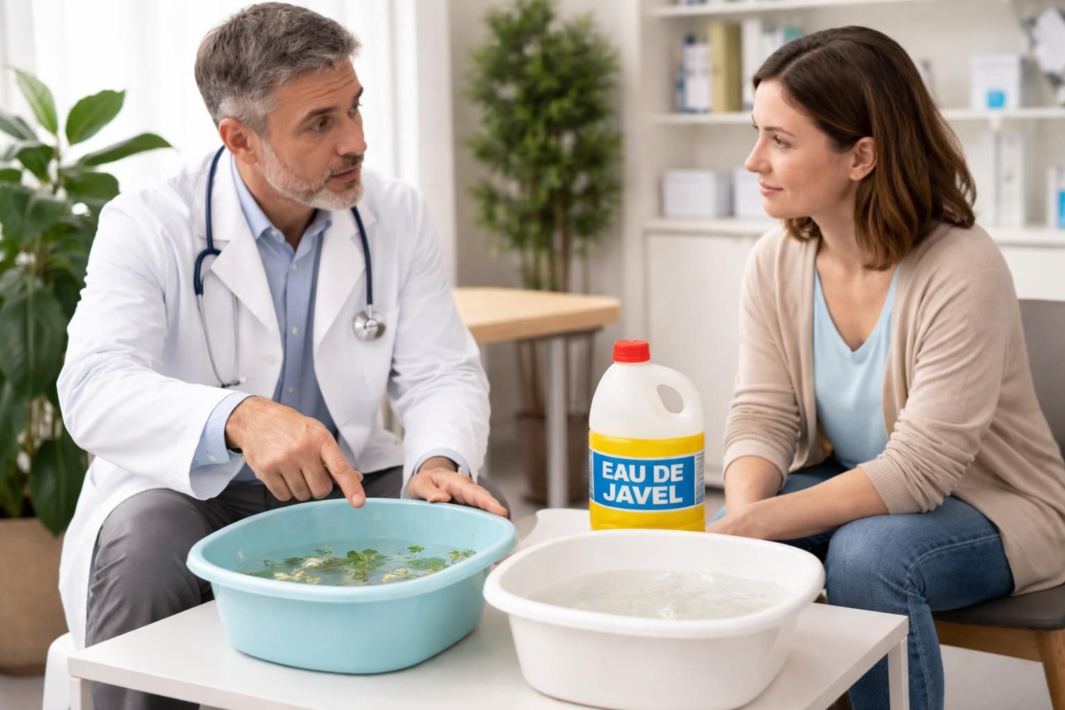 découvrez quand il est préférable d'opter pour un bain de pied plutôt que l'eau de javel pour traiter une infection lors d'une consultation médicale, avec des conseils pratiques et sûrs.