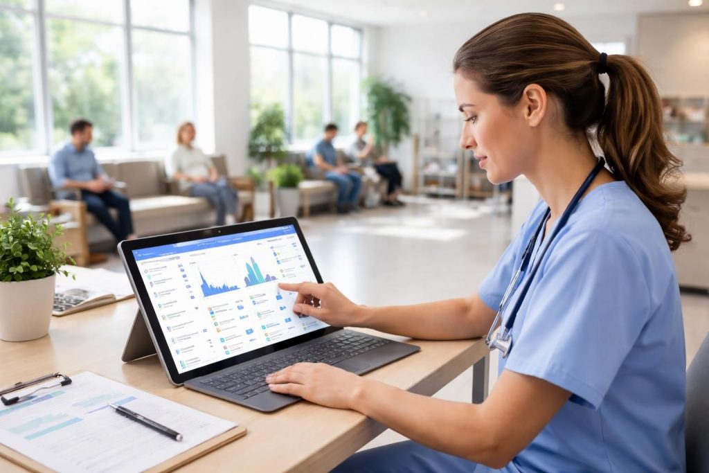 découvrez comment une maison de santé utilise une tablette windows pour optimiser la coordination des patients, améliorant ainsi la gestion des soins et la communication entre professionnels de santé.